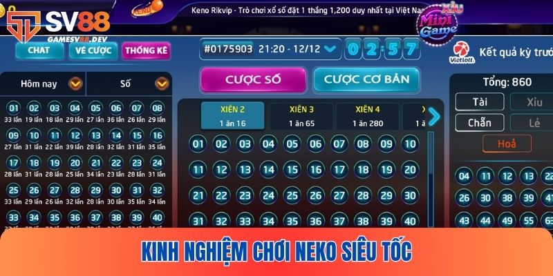 Cẩm nang thắng đậm khi chơi Keno nhanh
