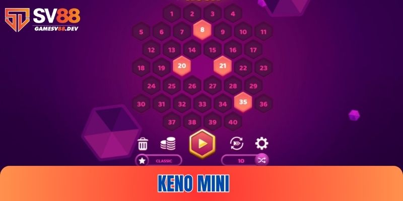 Keno Mini tại SV88